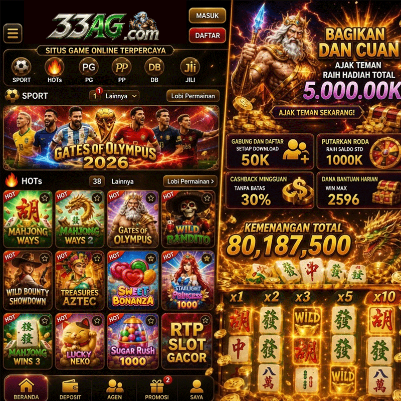 33AG - 33ag Platform Slot Online dengan Pengalaman Bermain Terbaik